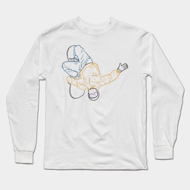 Snowboard Long Sleeve T-Shirt by Xatutik-Art